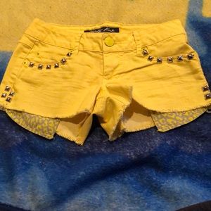 Yellow Celebrity Pink shorts. Size 0
